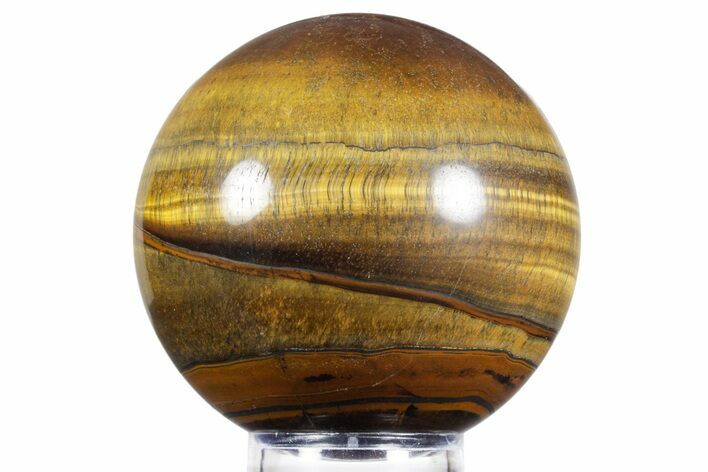 Polished Tiger's Eye Sphere - Top Quality #352487